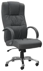 LOTUS křeslo kancelářské, šedá ekokůže